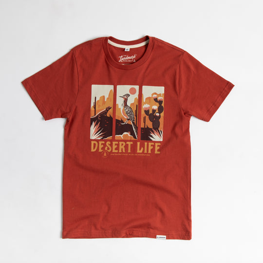 Desert Life Unisex Short Sleeve Tee Short Sleeve Vintage Red XS