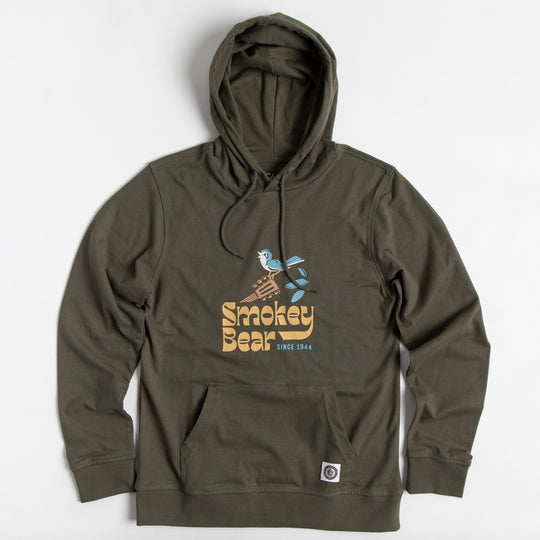 Smokey's Band Unisex Lightweight Hoodie Outerwear Dark Oak XS