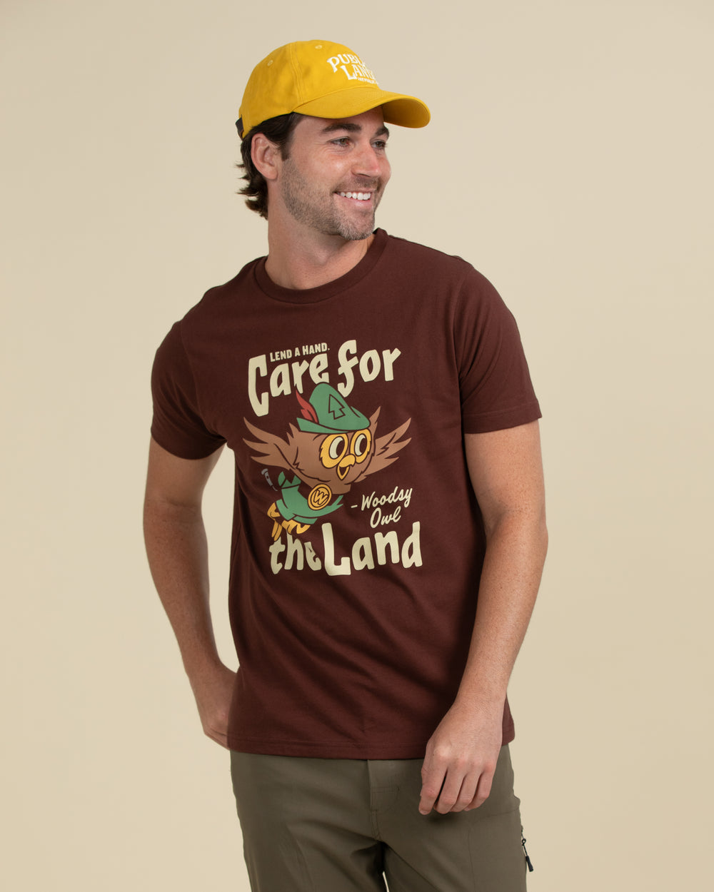 Woodsy Owl Care for the Land Unisex Short Sleeve Tee Short Sleeve