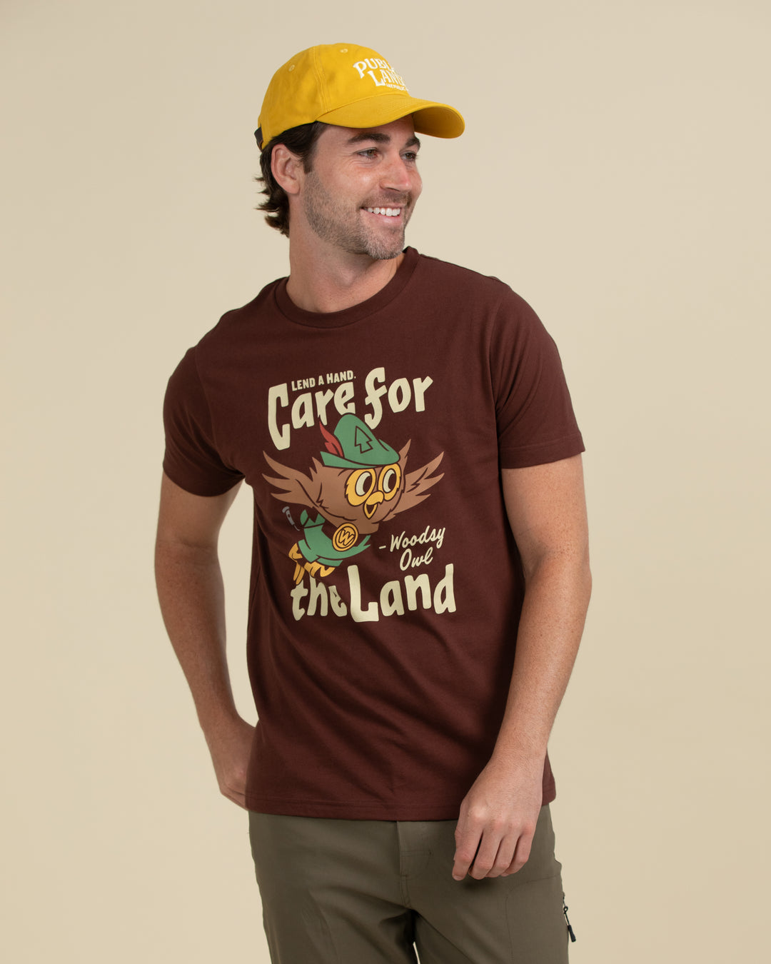Woodsy Owl Care for the Land Unisex Short Sleeve Tee Short Sleeve