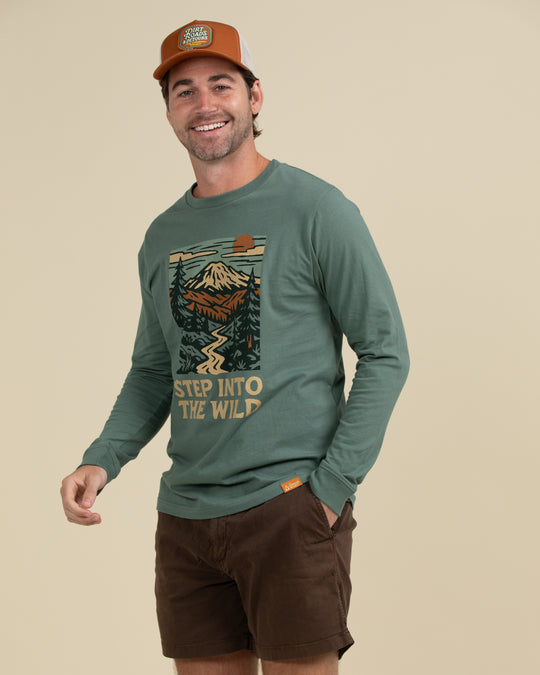Step Into The Wild Unisex Long Sleeve Tee Long Sleeve