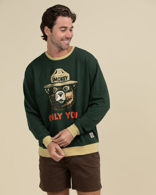 Smokey Bear Unisex Crewneck Sweatshirt Outerwear