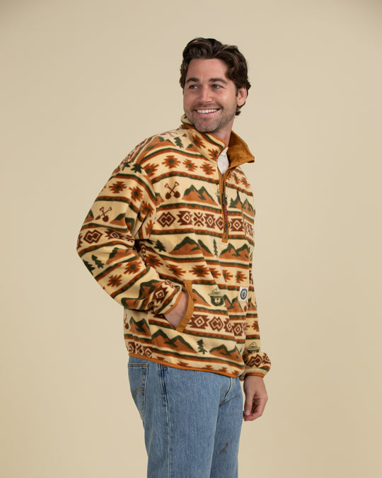 Smokey Bear Unisex Half Zip Fleece Outerwear