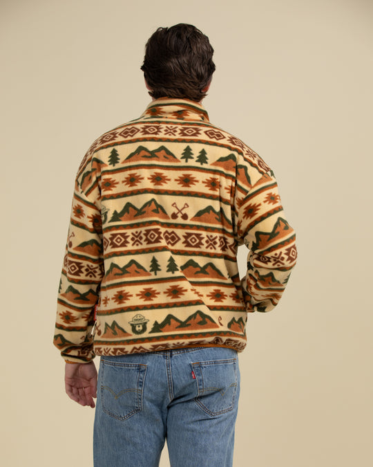 Smokey Bear Unisex Half Zip Fleece Outerwear