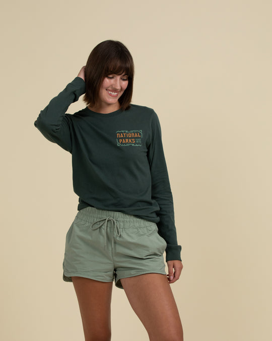 National Parks Good Times Guaranteed Unisex Long Sleeve Tee Long Sleeve