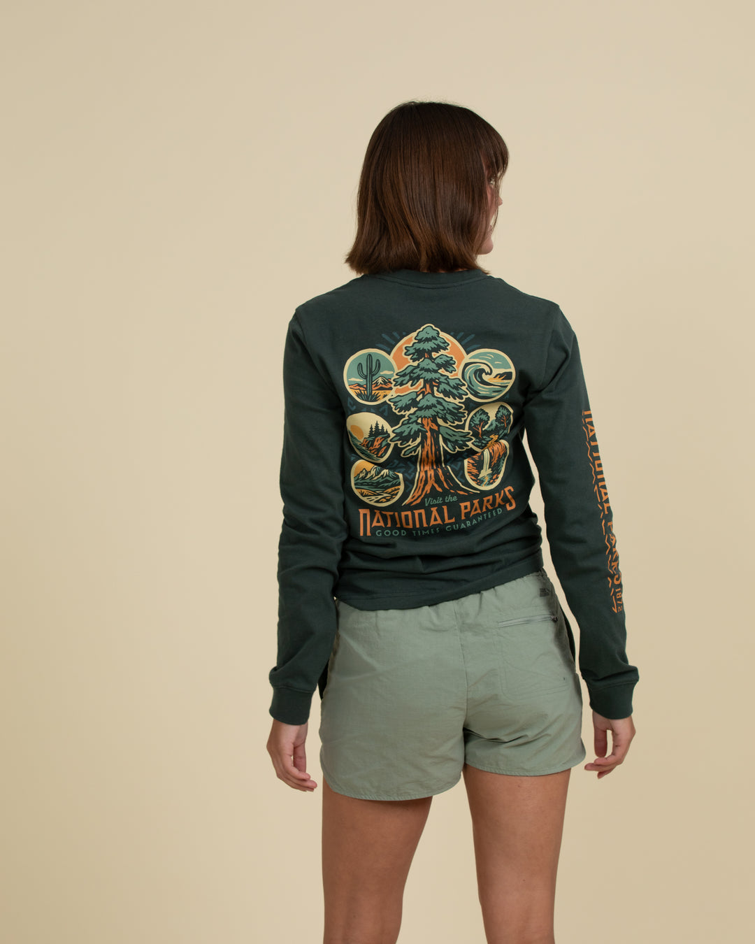National Parks Good Times Guaranteed Unisex Long Sleeve Tee Long Sleeve