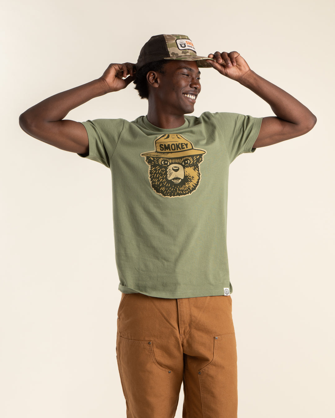 Smokey Camo 5-Panel Trucker Hat Hat