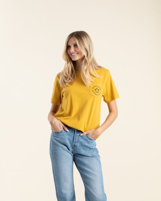 U.S. National Parks Unisex Short Sleeve Tee w/ Pocket Short Sleeve