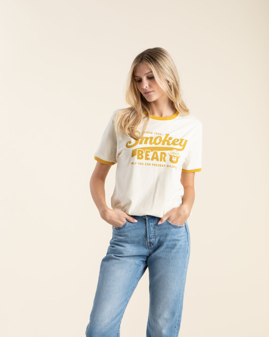 Smokey Script Unisex Short Sleeve Ringer Tee Short Sleeve