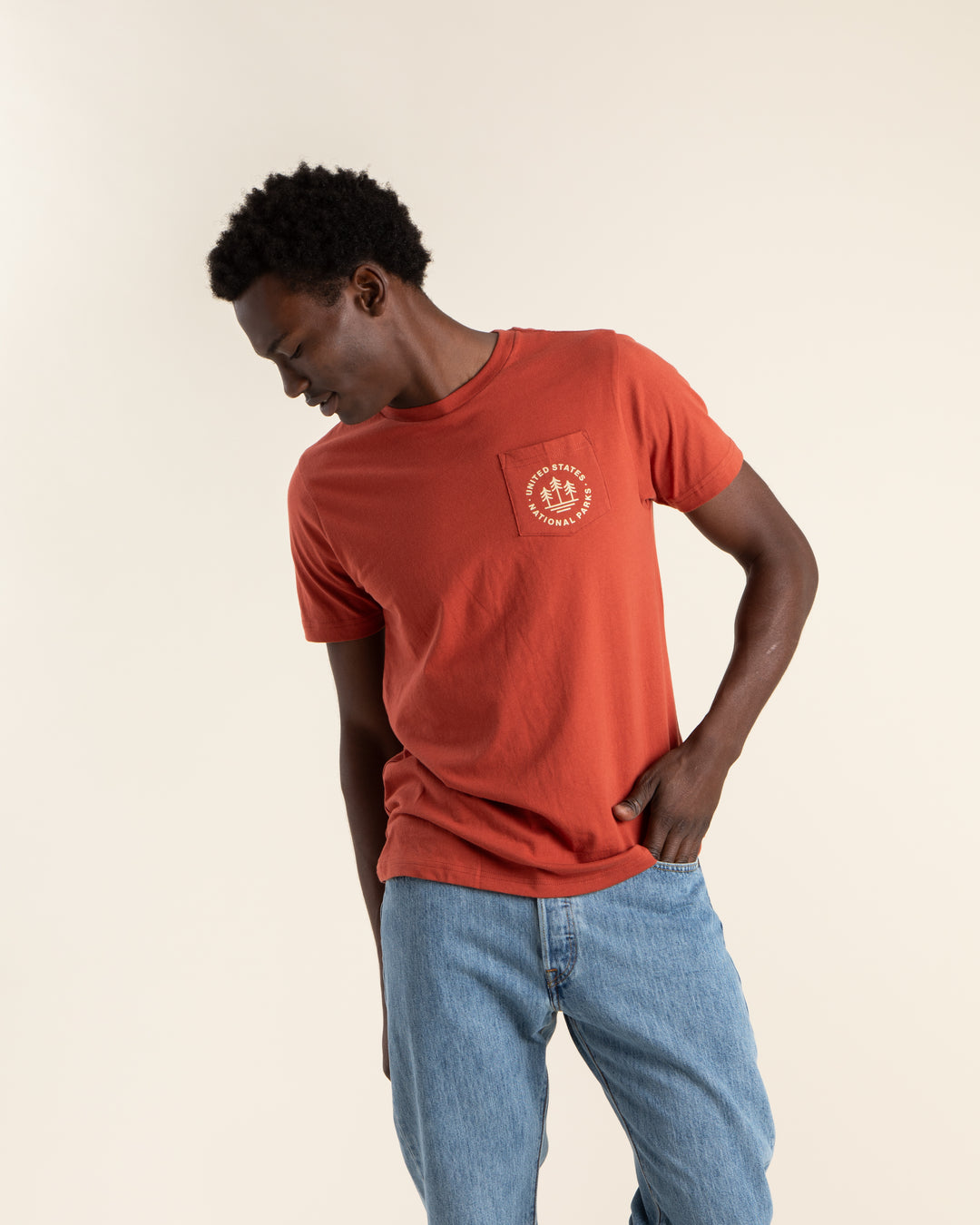 U.S. National Parks Unisex Short Sleeve Tee w/ Pocket Short Sleeve