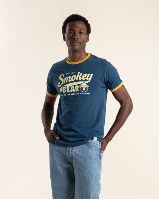 Smokey Script Unisex Short Sleeve Ringer Tee Short Sleeve