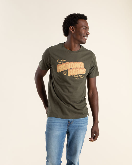 Greetings From the National Parks Unisex Short Sleeve Tee Short Sleeve
