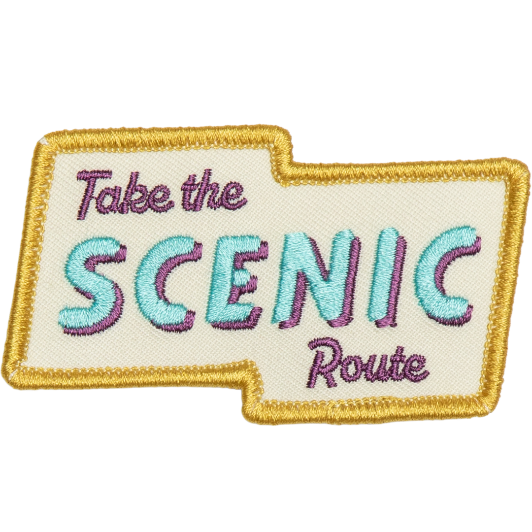 Take the Scenic Route Embroidered Patch Patch