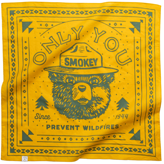 Smokey Bear Bandana Bandana Amber Gold