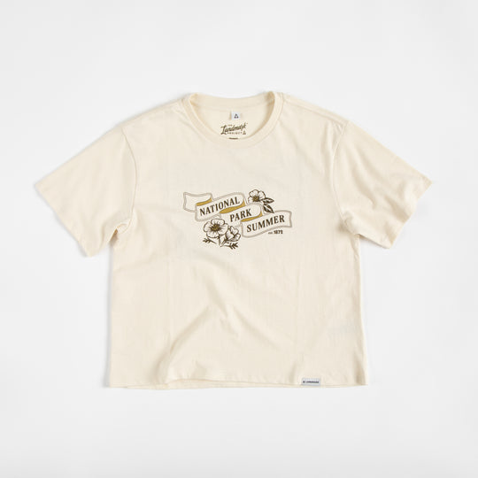 National Park Summer Women's Short Sleeve Boxy Tee Short Sleeve Honeycomb XS