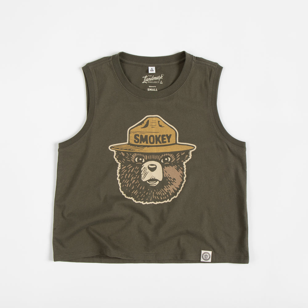 Smokey Logo Women's Tank Tank Top Dark Oak XS