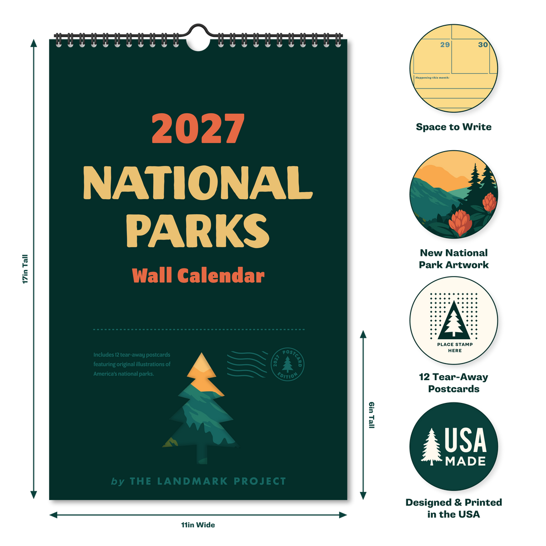 2027 National Parks Calendar Calendar