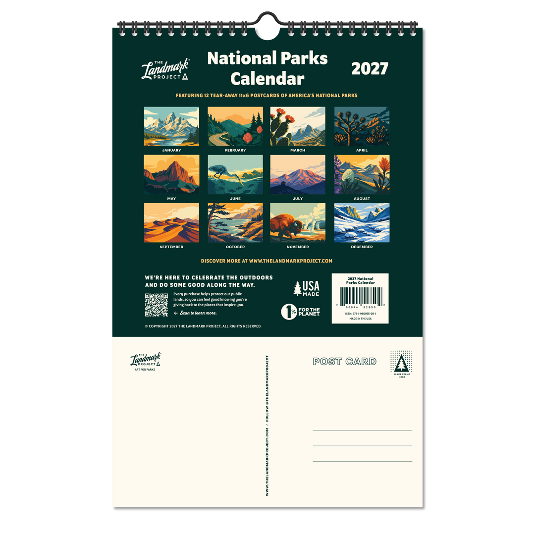 2027 National Parks Calendar Calendar