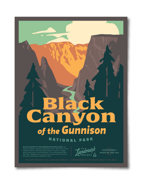 Canyon Gunnison National Park Poster