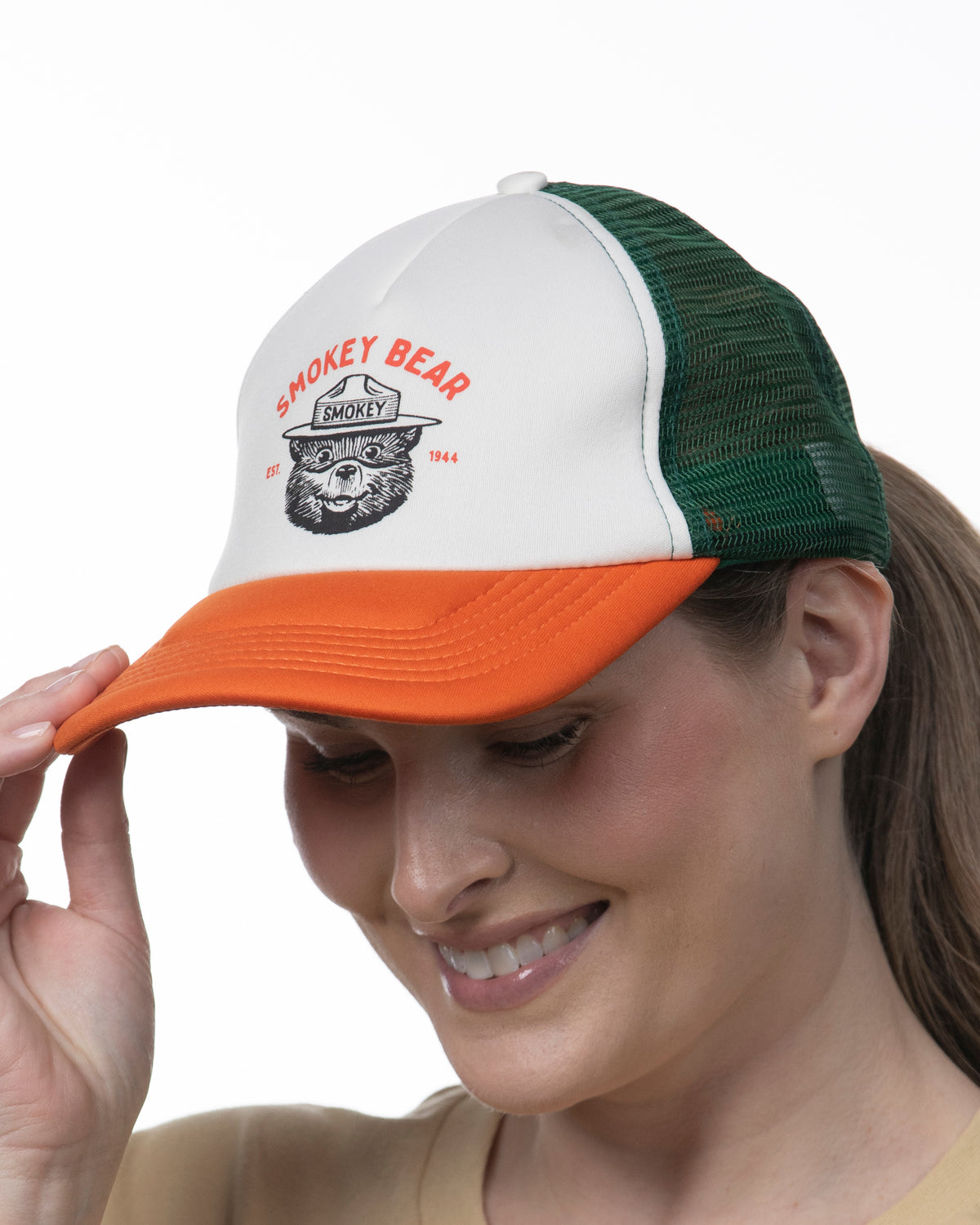 帽子 SHOMKA bear hat cream 帽子 SHOMKA bear hat cream 26 Red Ice Cat Cream Trucker Hat