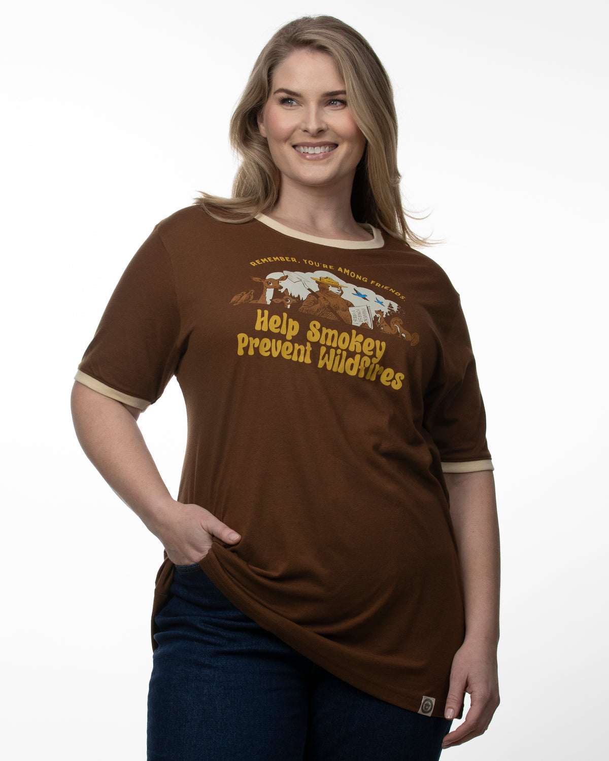 Smokey Among Friends Unisex Short Sleeve Ringer Tee – The Landmark Project