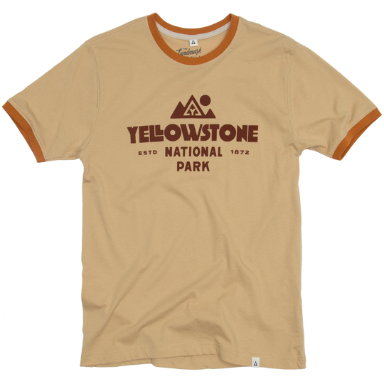 Yellowstone Type Unisex Short Sleeve Ringer Tee Short Sleeve Fossil/Sundial XS
