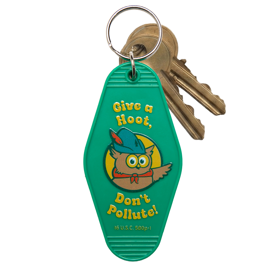 Give A Hoot Keychain