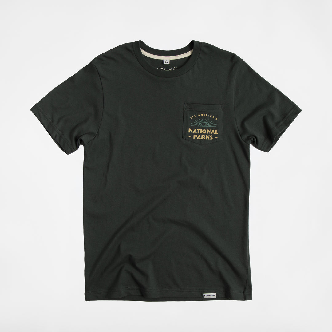 See America's National Parks Unisex Short Sleeve Pocket Tee Short Sleeve