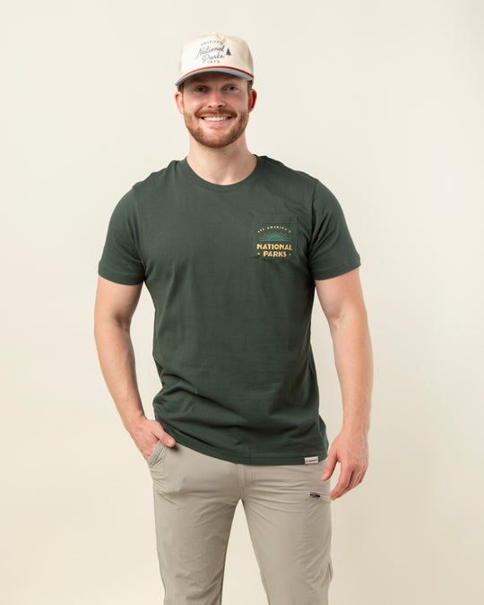 See America's National Parks Unisex Short Sleeve Pocket Tee Short Sleeve