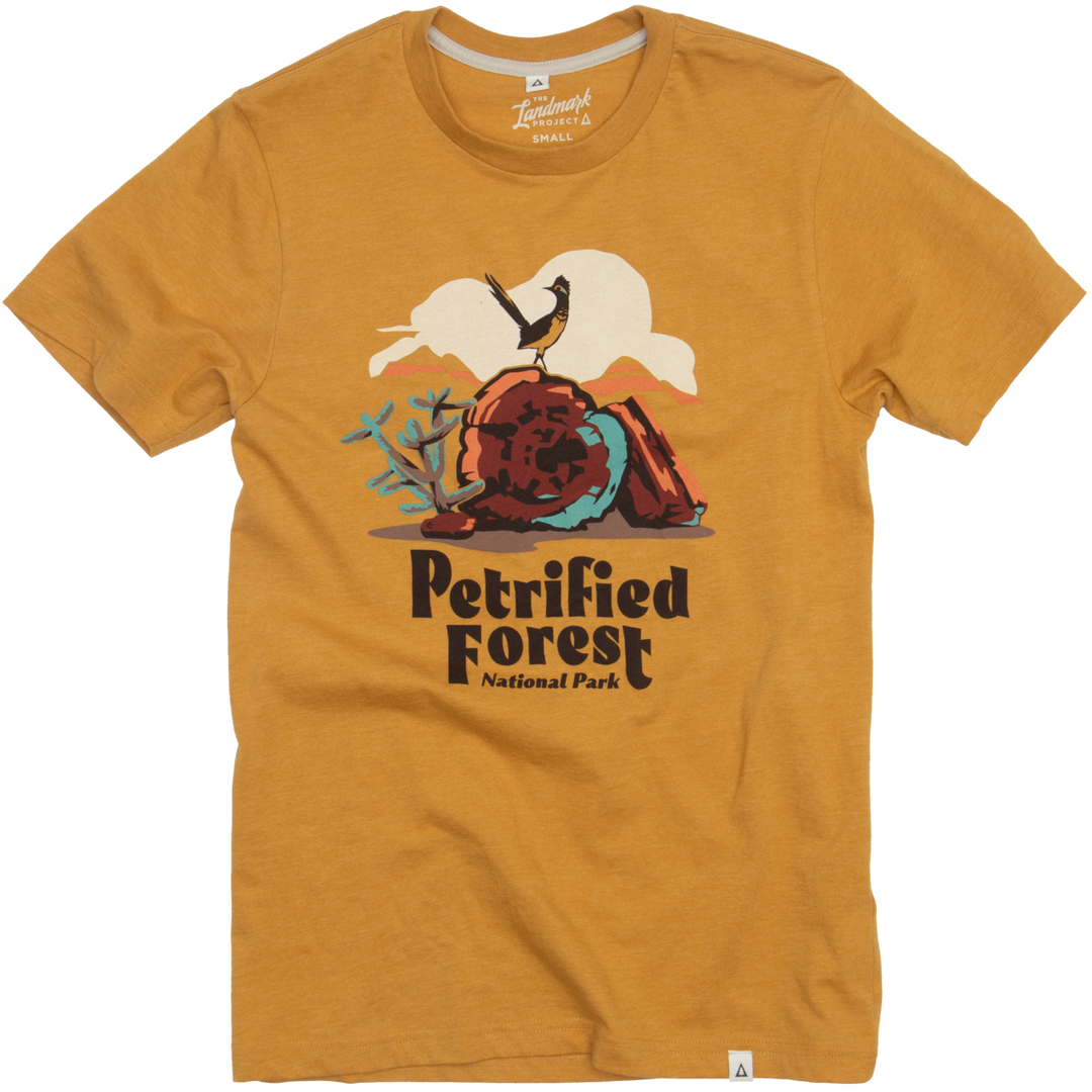 Petrified Forest National Park Unisex Short Sleeve Tee  Goldenrod XS