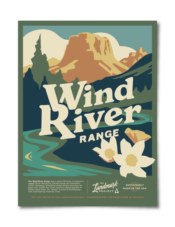 Wind River Range Poster Poster 12x16 