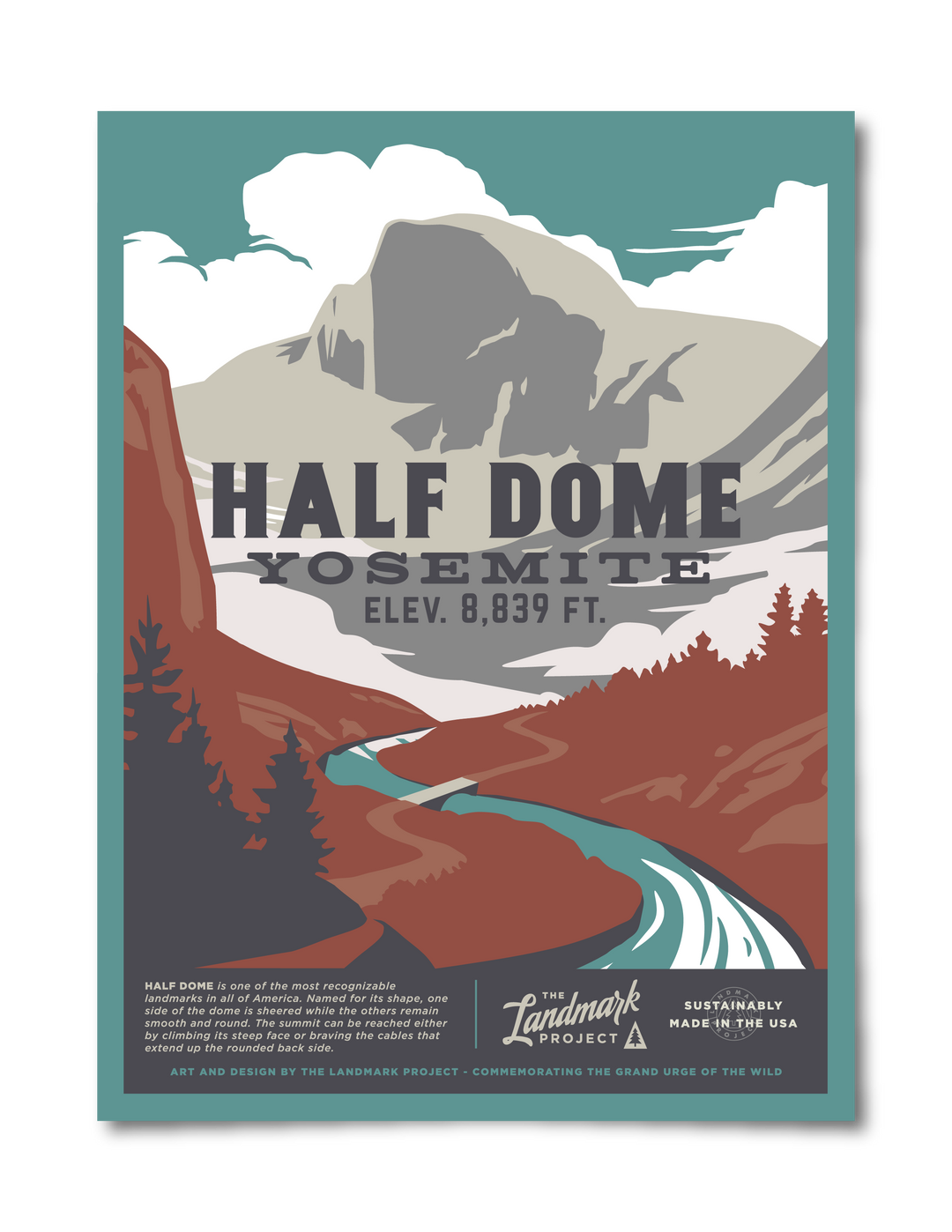 Half Dome Poster Poster  