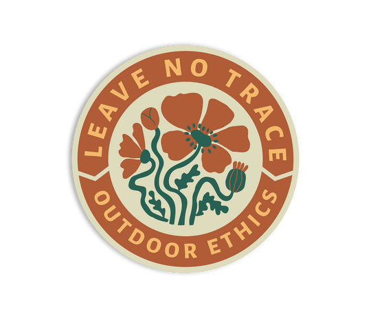 Leave No Trace Outdoor Ethics Sticker Sticker