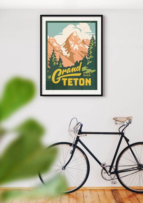 Grand Teton Overlook Poster Poster  