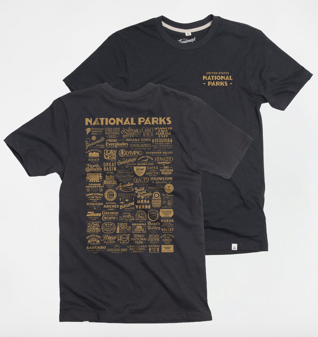 National Park Type Unisex Short Sleeve Tee Short Sleeve