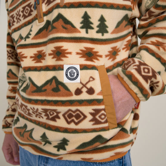Smokey Bear Unisex Half Zip Fleece Outerwear