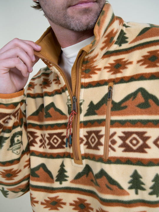 Smokey Bear Unisex Half Zip Fleece Outerwear