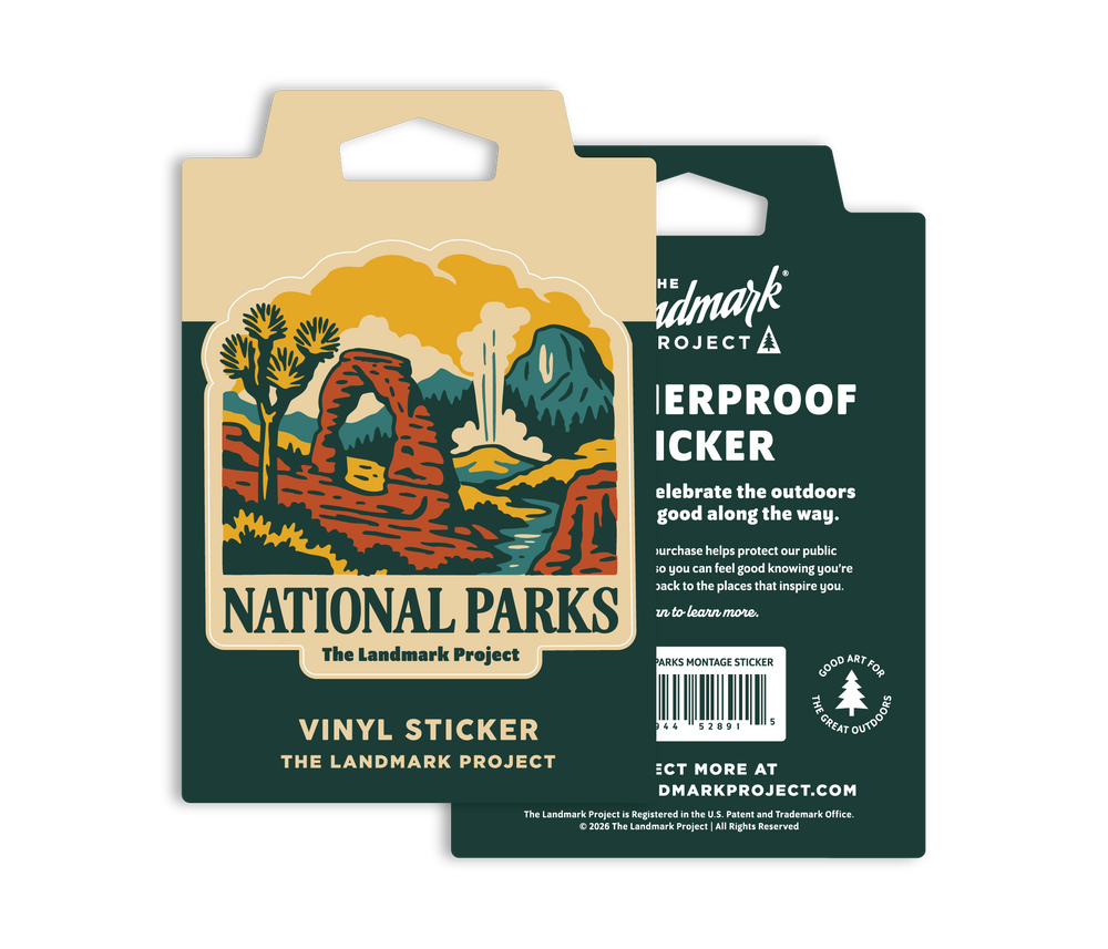 National Parks Montage Sticker Sticker