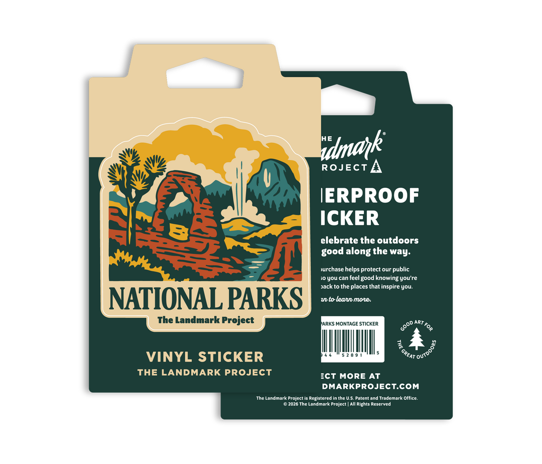 National Parks Montage Sticker Sticker