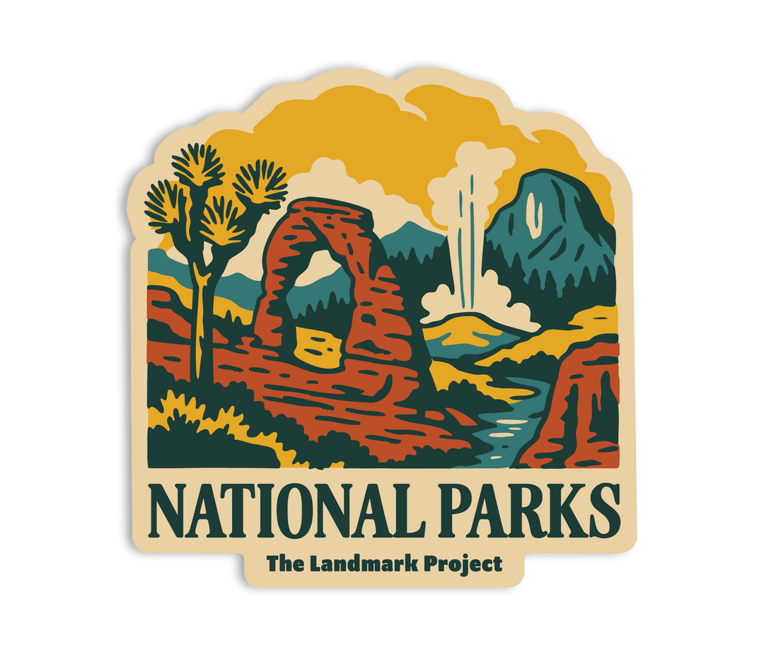 National Parks Montage Sticker Sticker