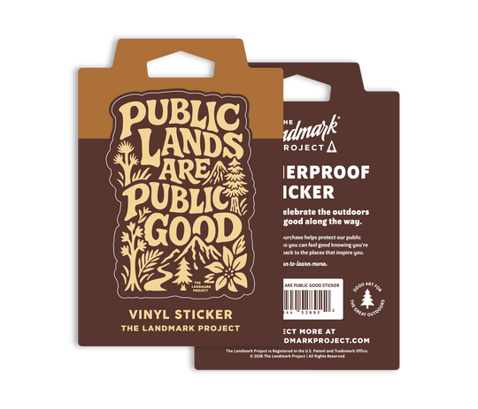 Public Lands Are Public Good Sticker Sticker