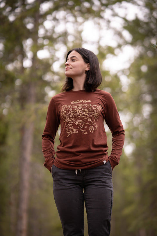 NPS Map Unisex Long Sleeve Tee Long Sleeve  