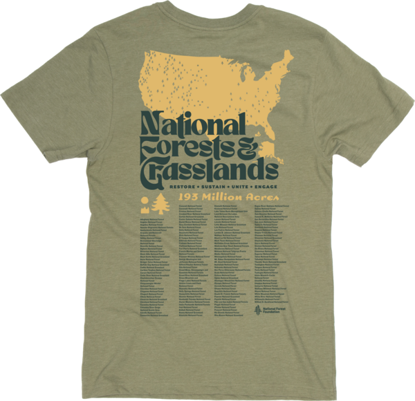 National Forests and Grasslands Tee Short Sleeve Cactus XS