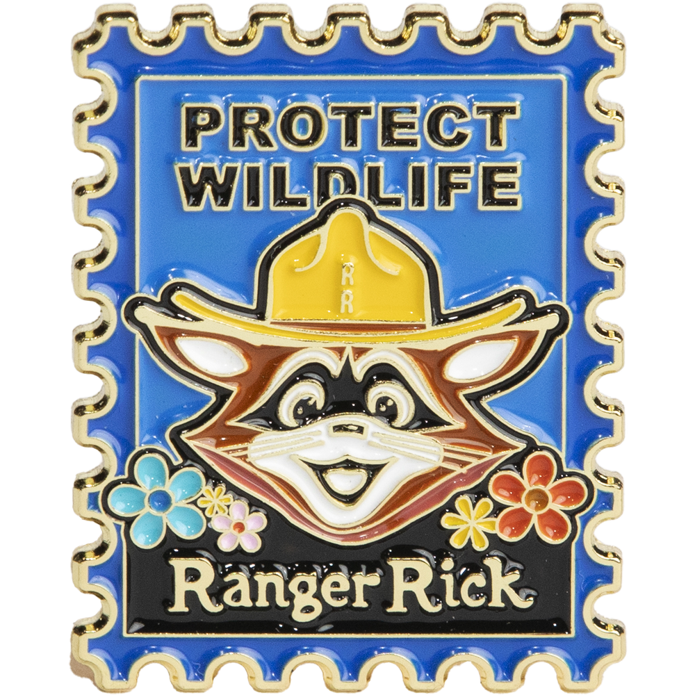 Ranger Rick Postage Stamp Pin Pin  