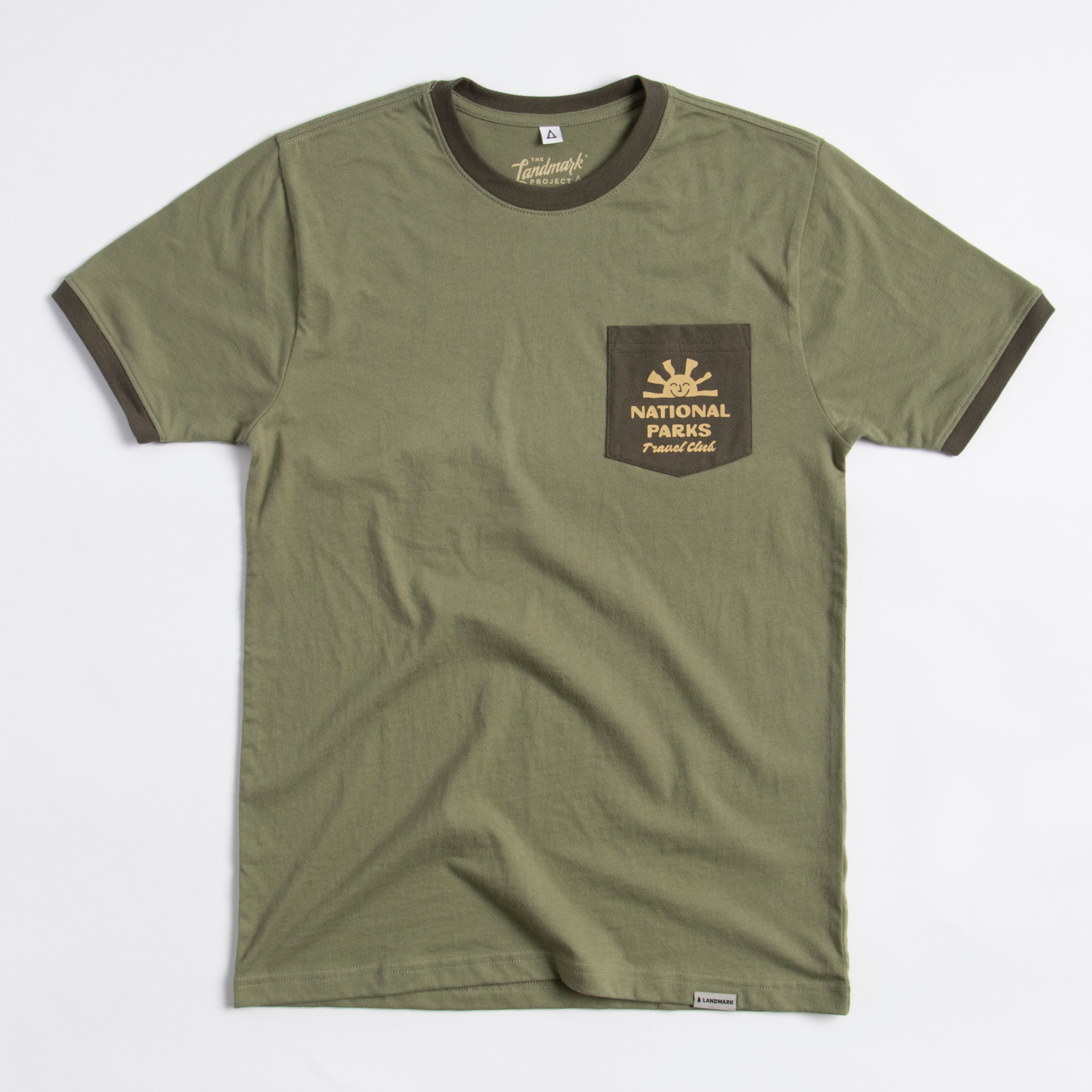 National Parks Coast-to-Coast Unisex Short Sleeve Ringer Pocket Tee