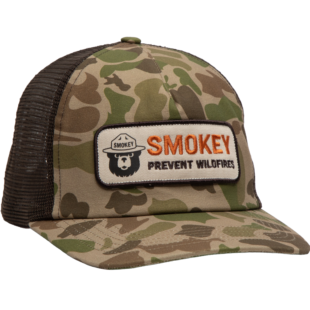 Smokey Camo 5-Panel Trucker Hat Hat Duck Camo