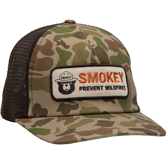 Smokey Camo 5-Panel Trucker Hat Hat Duck Camo
