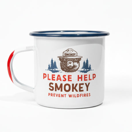 Smokey Bear Enamelware Mug Drinkware