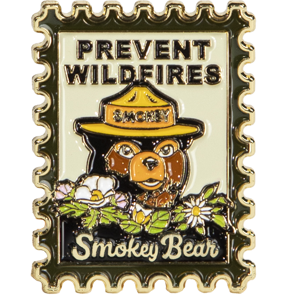Smokey Bear Postage Stamp Pin Pin  