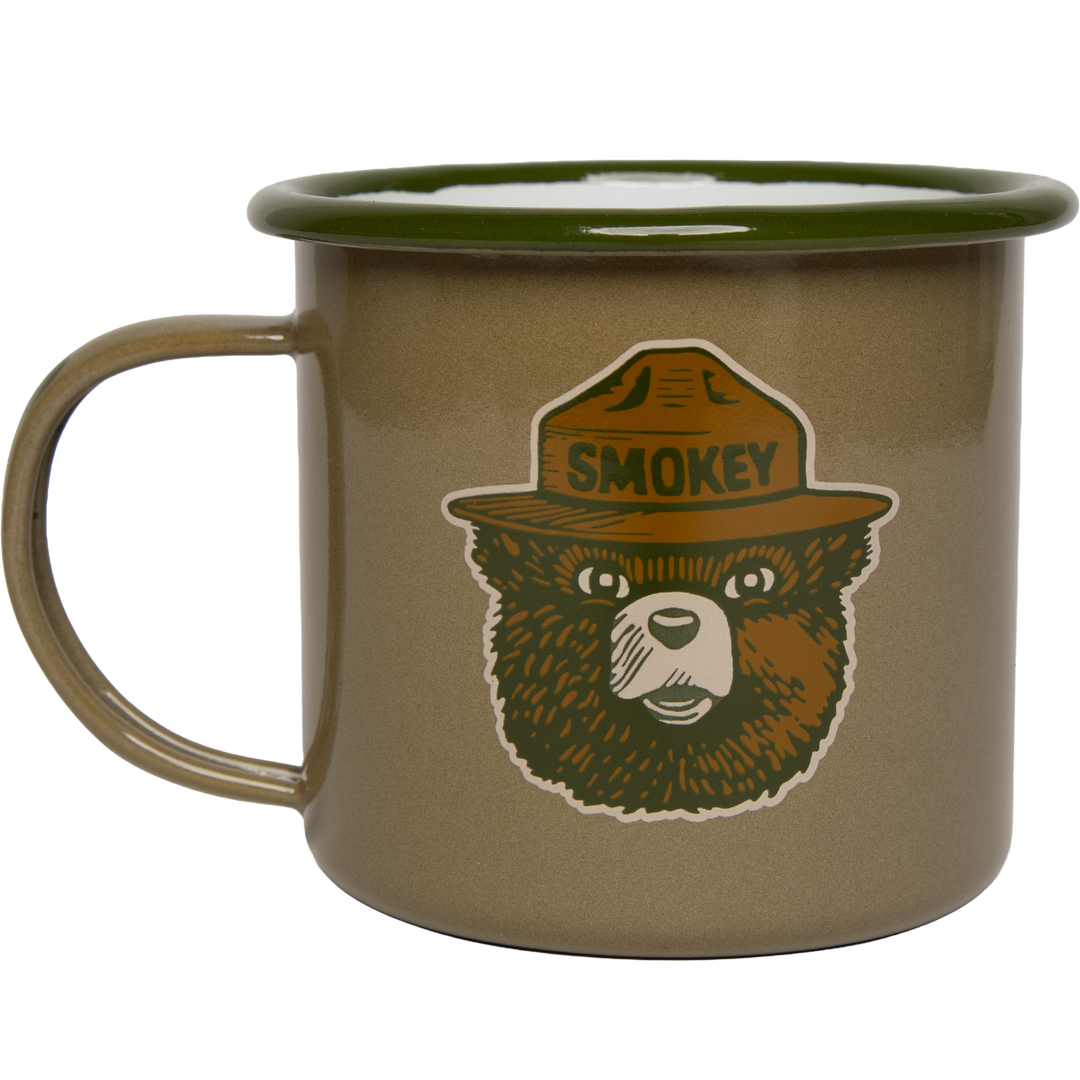 Smokey Logo Enamel Mug Drinkware Olive